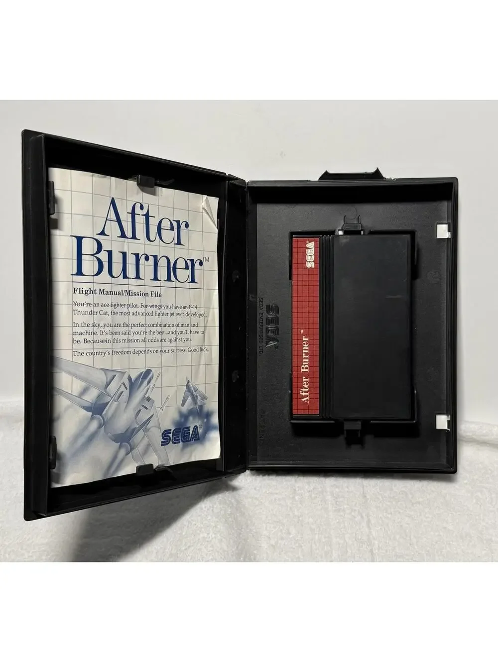 After Burner  Sega A Four-Mega Cartridge Instruction Manual 1988 Vintage Game